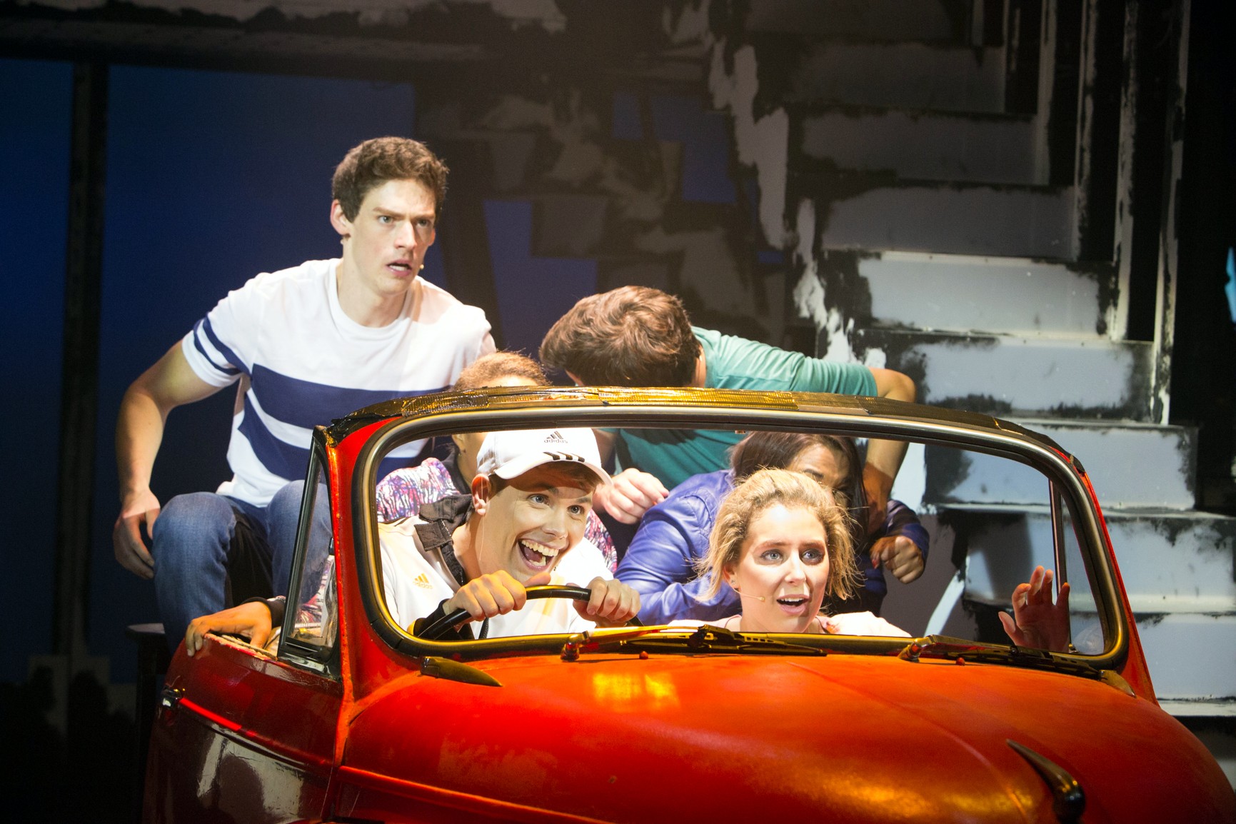 Our House performing Driving In My Car. Photo Mike Kwasniak