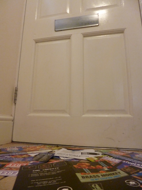 The sea of flyers...