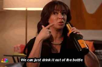 we can just drink out the bottle