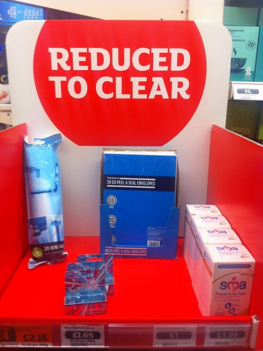 Thank God those bottle teats and eye drops are on sale.