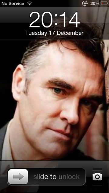 "Look how in touch with my emotions I am. I literally am This Charming Man"