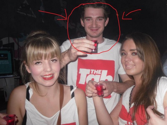 Spot the post-grad trying to fit in. 