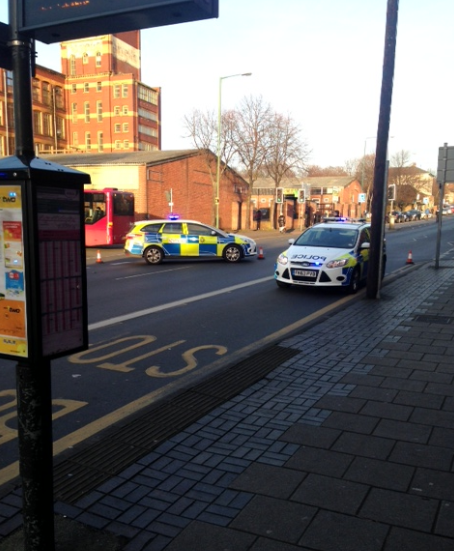 Police have blocked off Ilkeston Road