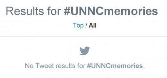The #UNNCmemories hashtag didn’t quite catch on
