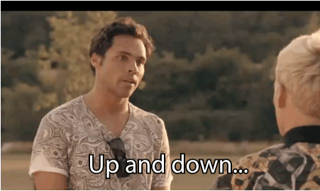 up and down