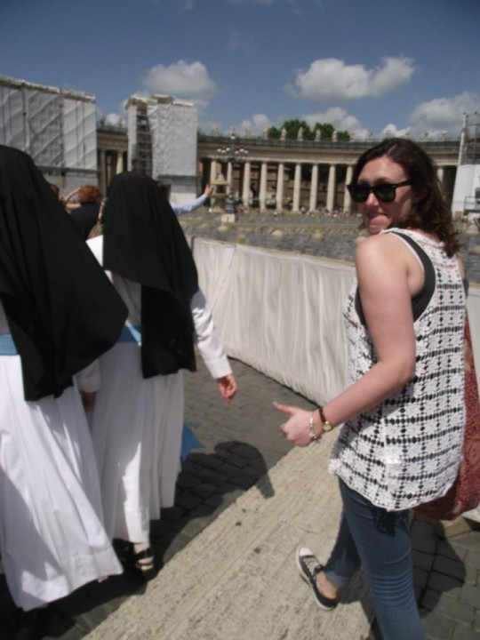 Sneaky Nun Photo