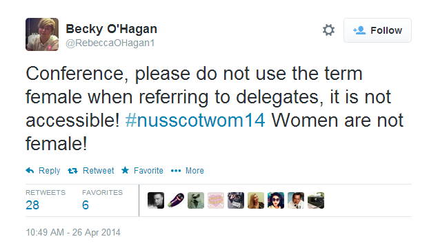 women are not female