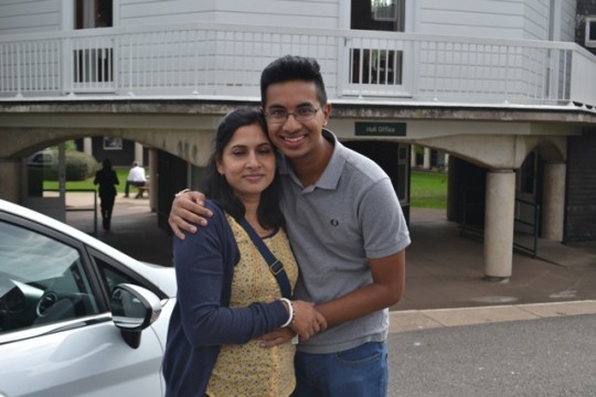 Kishan and his mum Lovely