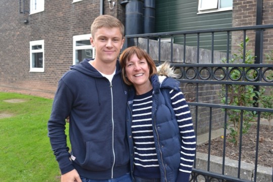 Joel and his mum Sally