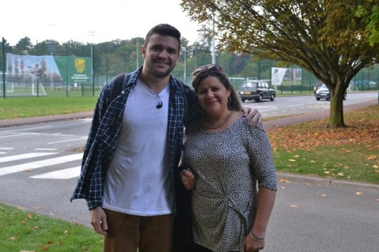 Rodrigo and his mum Dio