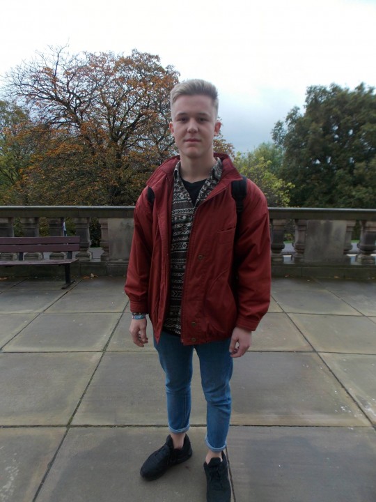 Mike, 3rd Year English, COW shirt