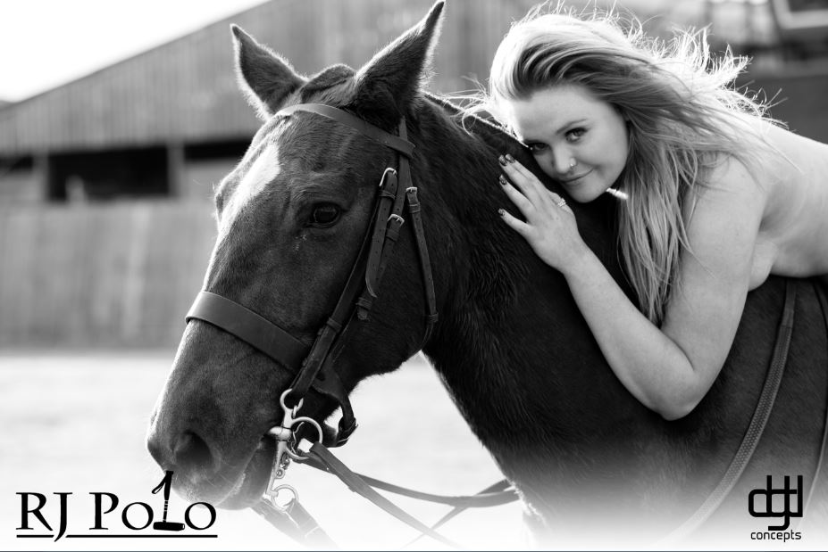 on horse