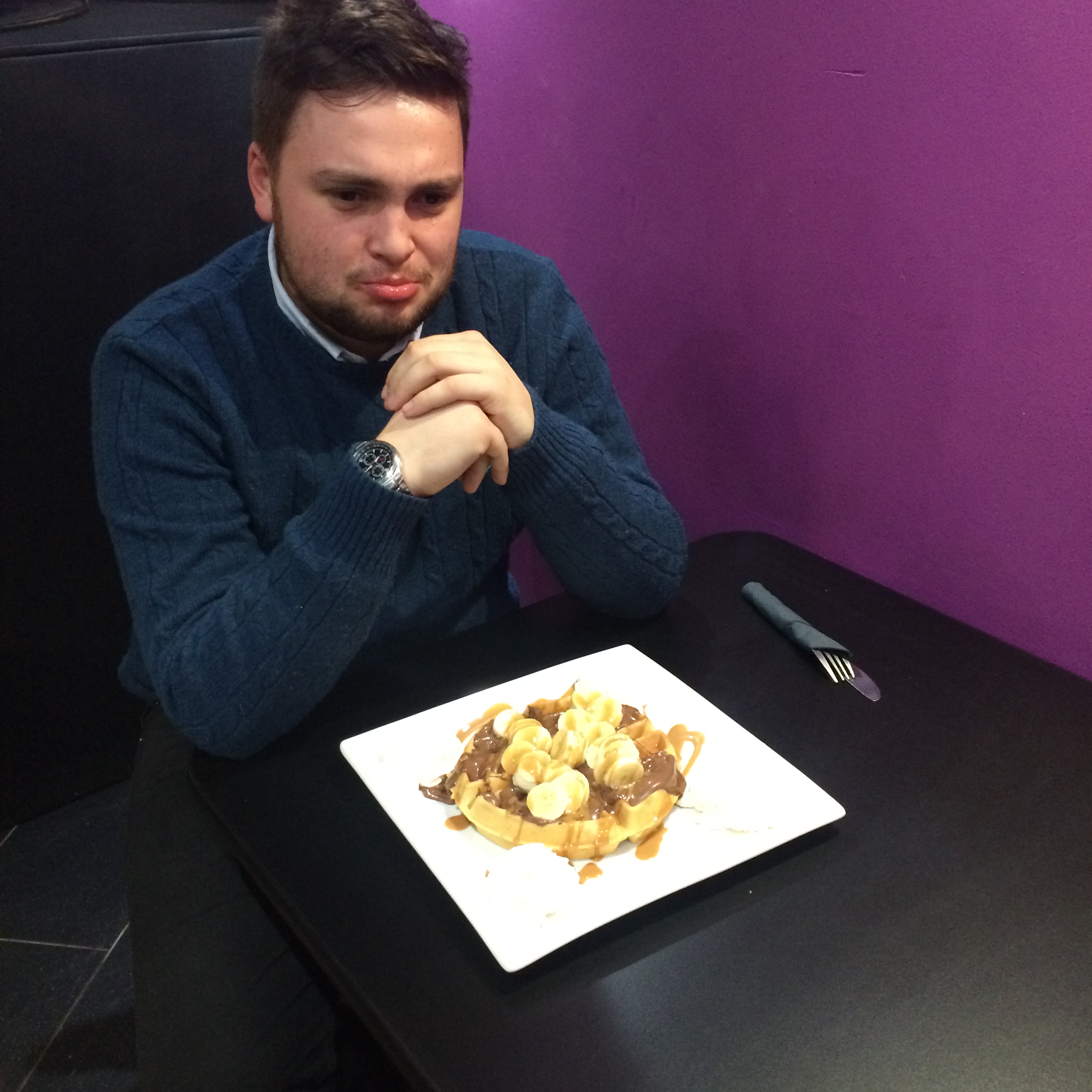 All the waffle and no one to share it with
