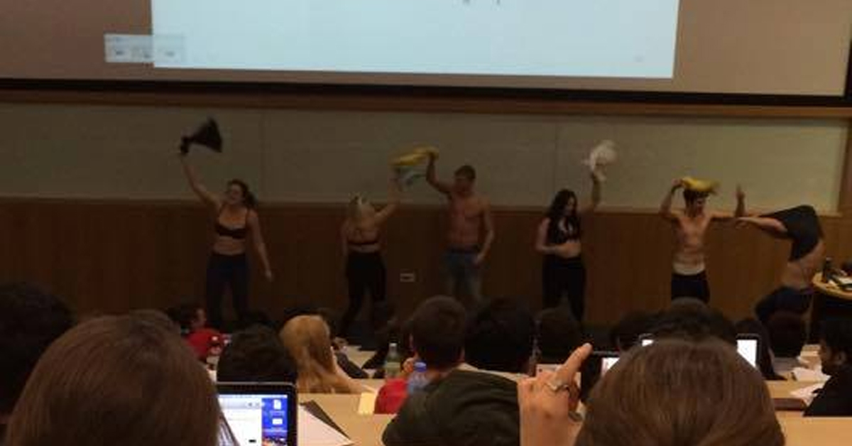 It spreads to the lecture halls