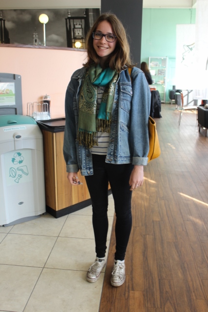 Freya Durham, History, First Year, scarf from Morrocco.