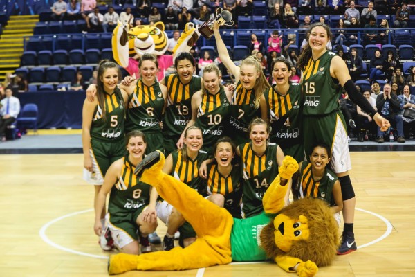 The Women's Basketball team: BUCS champions, league winners and they absolutely thrashed Trent