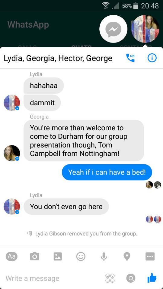 Durham group chat