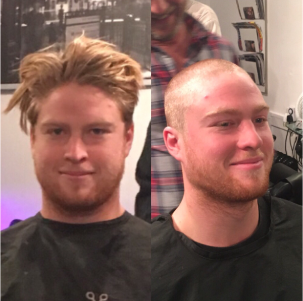 Head shave 1