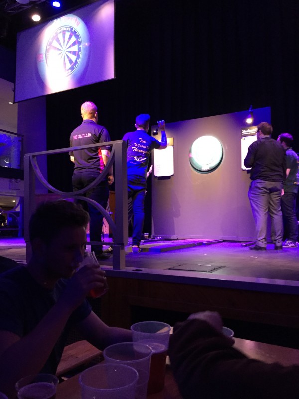 Tim "The Dartbreak Kid" competing at last year's Varsity