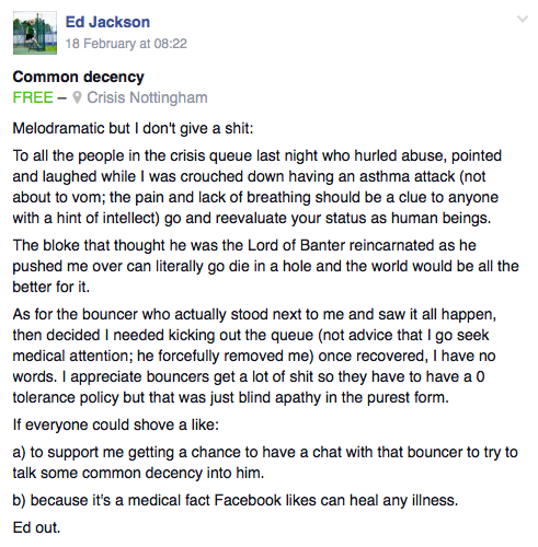 Ed gave Rock City a public shaming