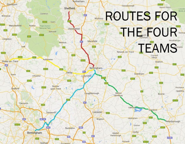 MAp for 50 mile chanlenge