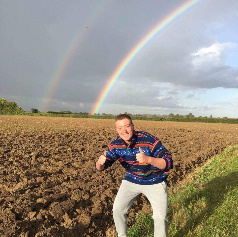 Image may contain: Person, People, Human, Sky, Rainbow, Outdoors, Nature