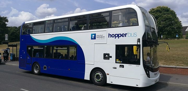 Image may contain: Double Decker Bus, Vehicle, Transportation, Bus