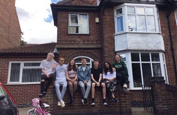 vibes, student house, house, Female, Smile, People, Villa, House, Street, Road, Town, City, Urban, Architecture, Face, Transportation, Bicycle, Bike, Vehicle, Housing, Building, Brick, Shoe, Footwear, Jeans, Denim, Human, Person, Clothing, Pants, Apparel
