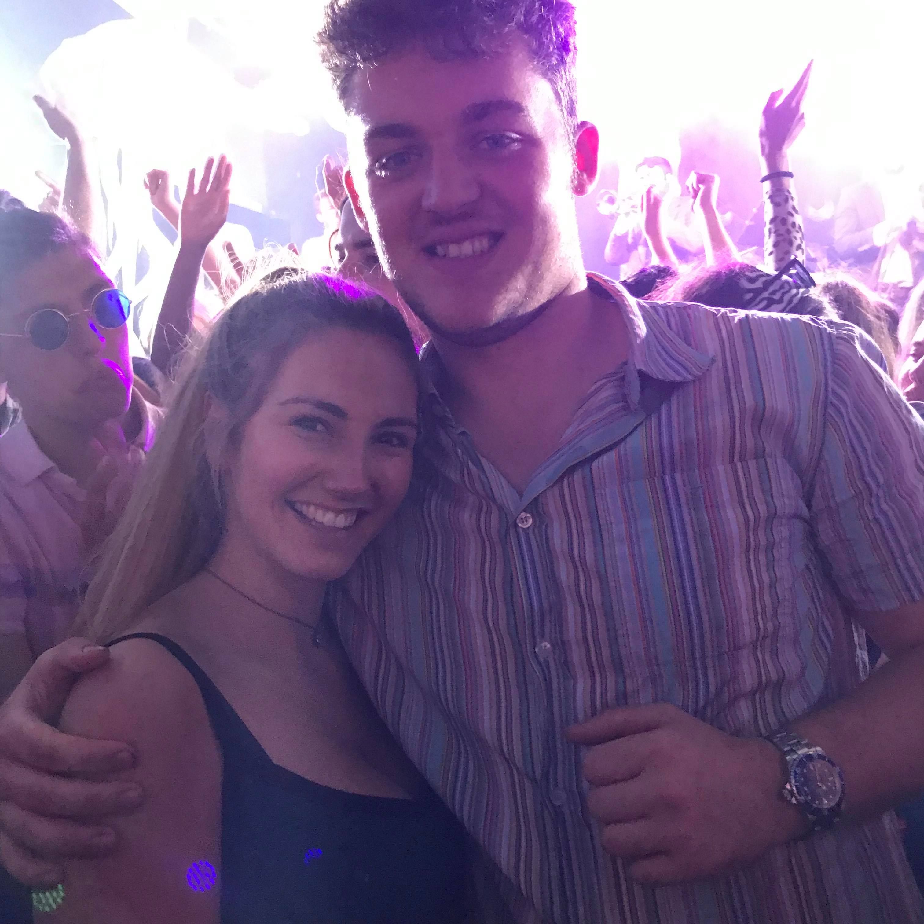 Image may contain: Night Life, Party, Night Club, Club, Accessories, Sunglasses, Accessory, Person, Human