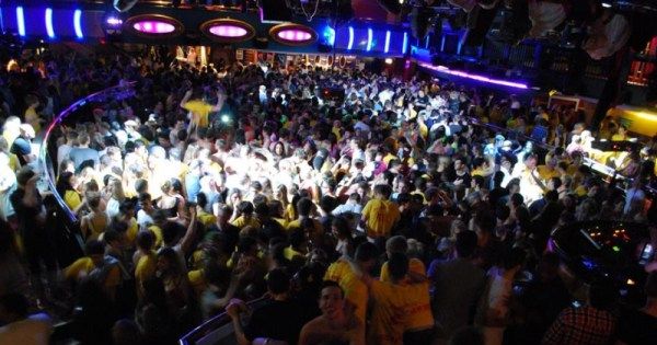 Image may contain: Night Club, Leisure Activities, Club, Audience, Crowd, Human, Person, Night Life