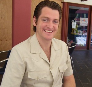 Chuffed: OUSU President and part-time Elvis lookalike David J. Townsend
