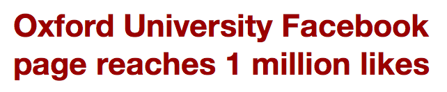 Apparently, Oxford is the most famous uni in Britain. Thanks for breaking the news, Cherwell!