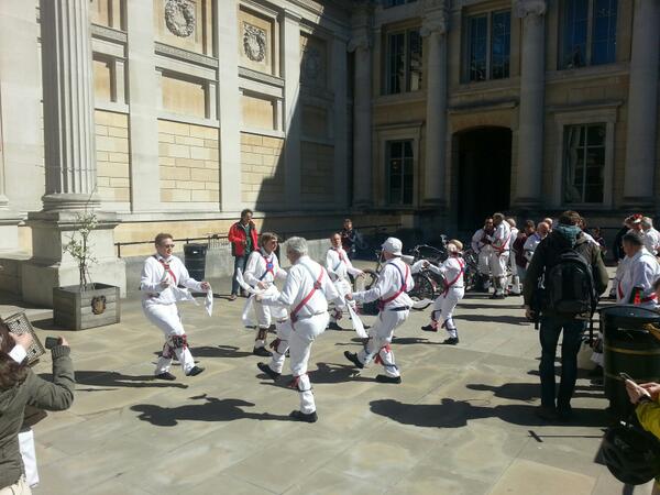 Only mad dogs and Englishmen go out in the May Day sun