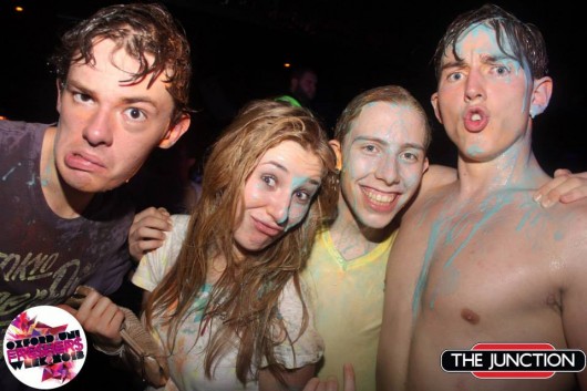 There was a paint party, and a lot of drenching