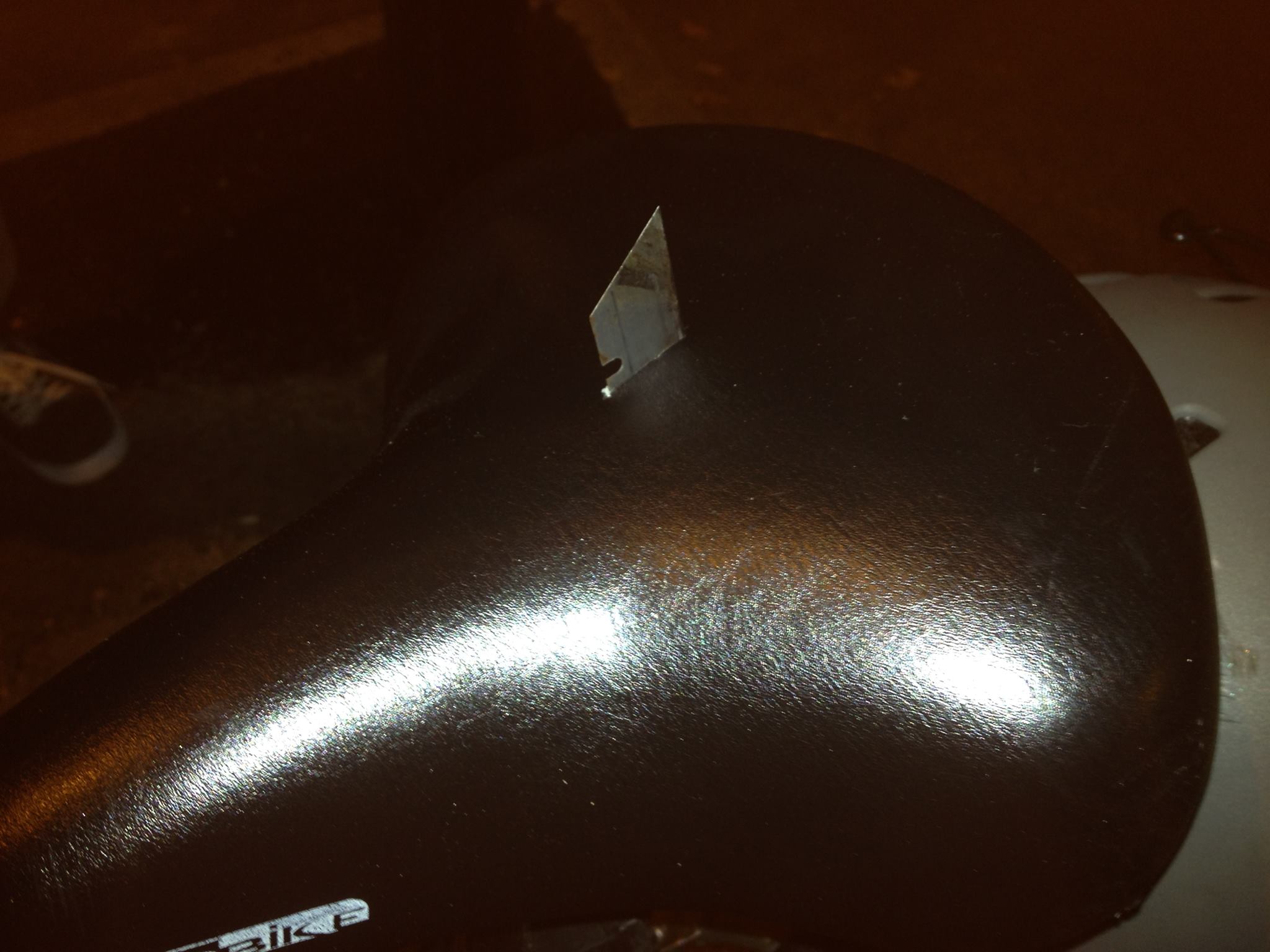 An image of the offending bicycle seat