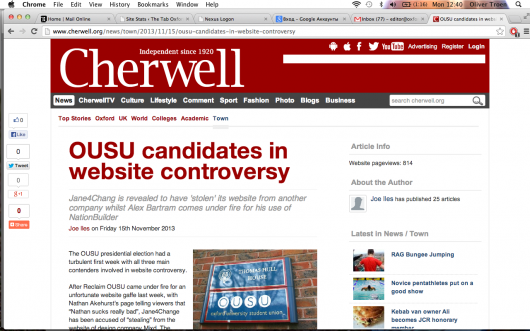 The Cherwell described her as Jane4Chang...