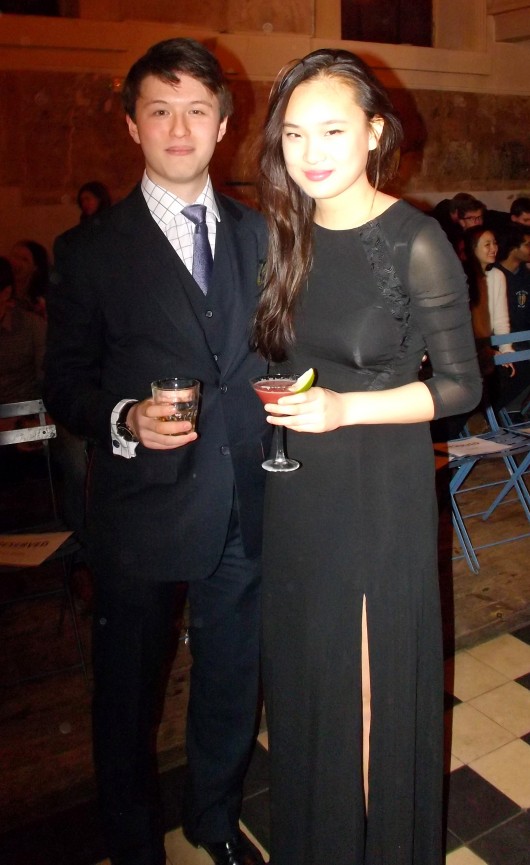 Zachary Spiro (Oriel) and Sarah Fan (Founder of For Fashion's Sake)