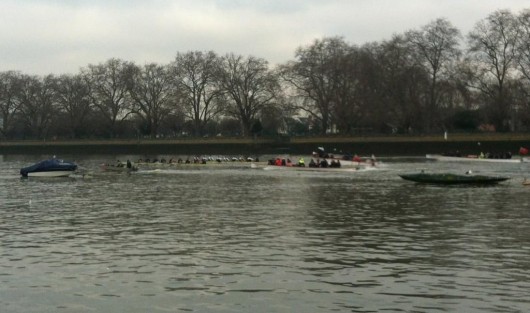 Trial VIIIs last year saw Oxford's "Spitfire" beating "Hurricane" in a hard-fought race.