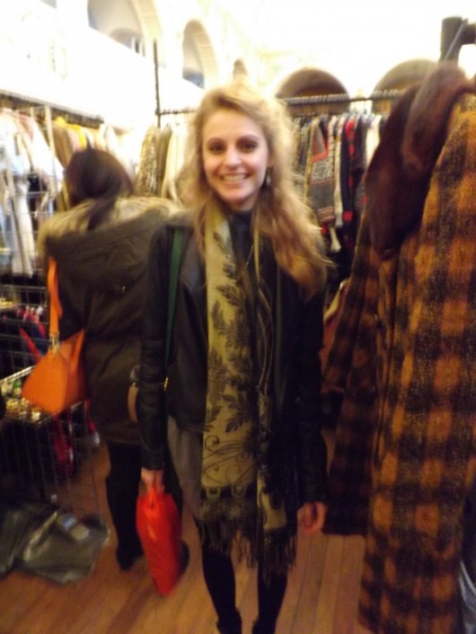 Claudia Powell – This beautiful embroidered scarf is both practical with the unpredictable English weather and stylish.