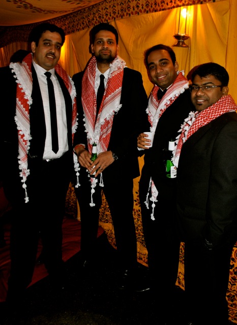 These guys made sure to stay true to theme and tie in some Moroccan flair to their ensembles.
