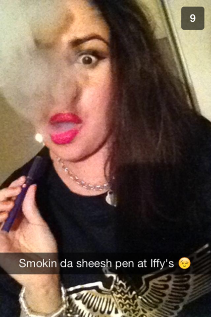 Smoking, yeah?