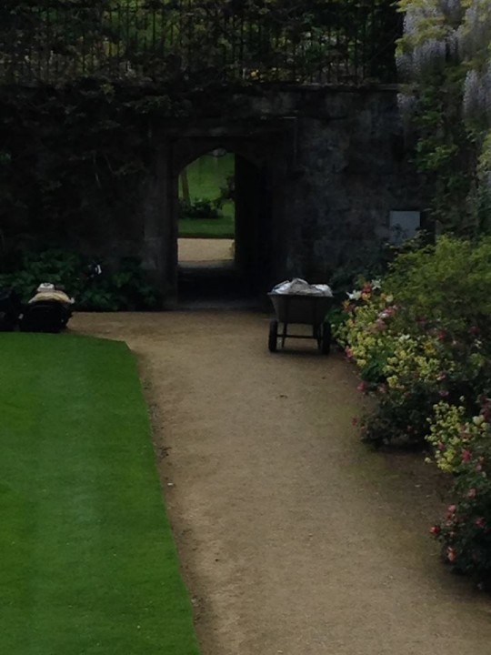 Don't worry, there won't be any hazardous wheelbarrows around at night