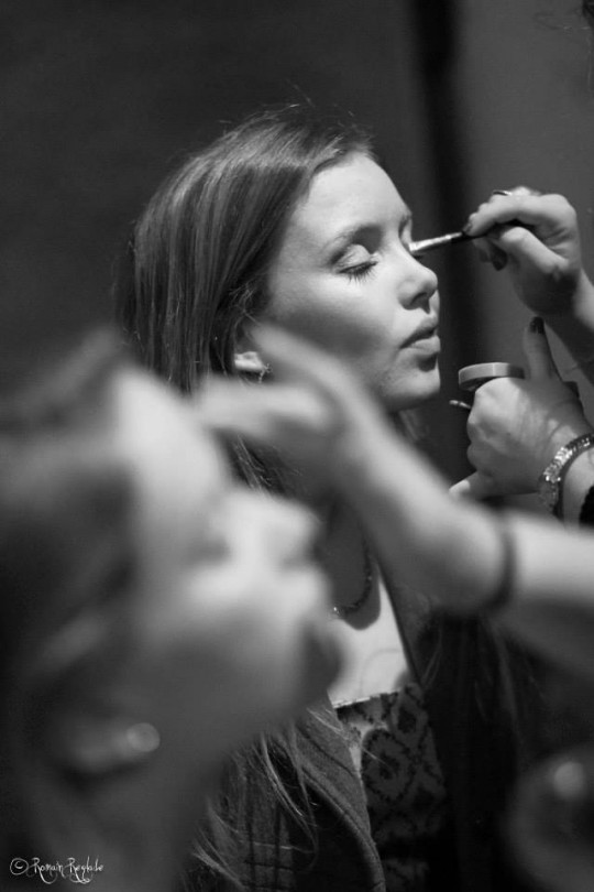 Oxford student Allison Swinbank, model at the Northern Lights fashion show