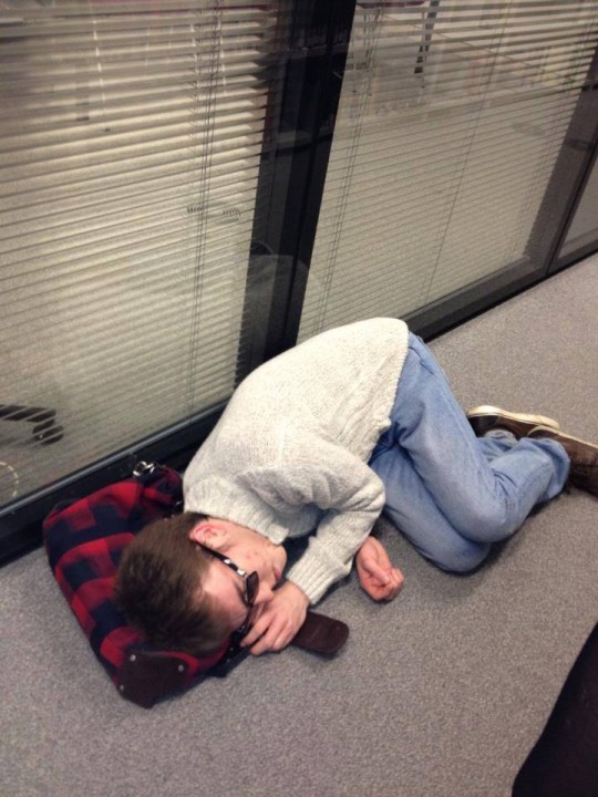 Joe Miles buckles under 8th week pressure and takes a kip
