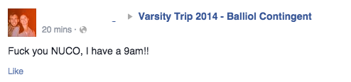 One angry Balliol student