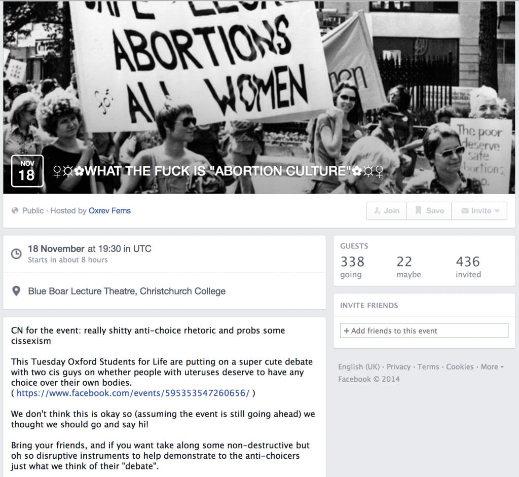 Protest Facebook Page