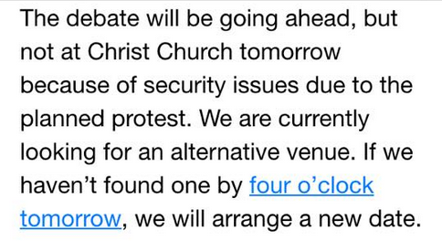 An email sent out to the OSFL mailing list 