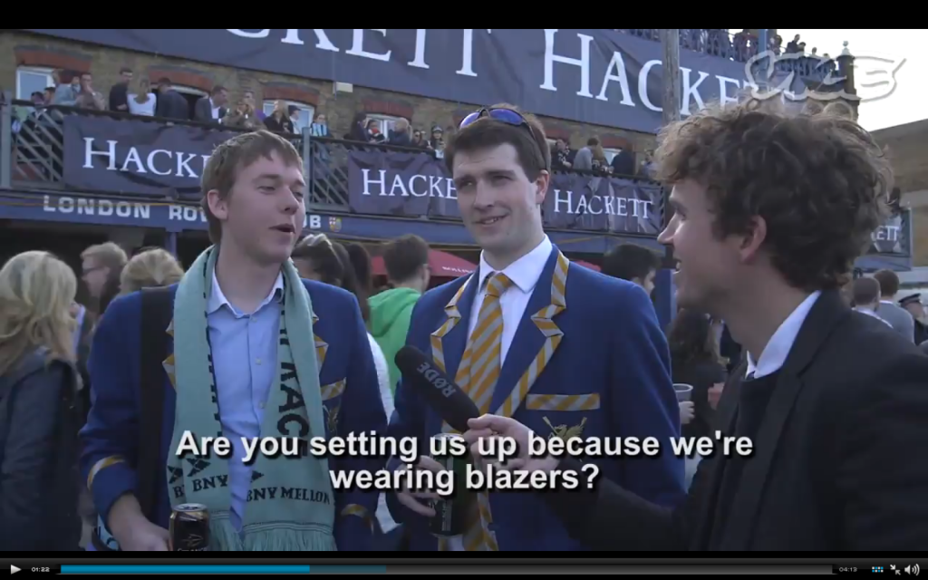 No...we asked those guys in the boats wearing lycra as well...