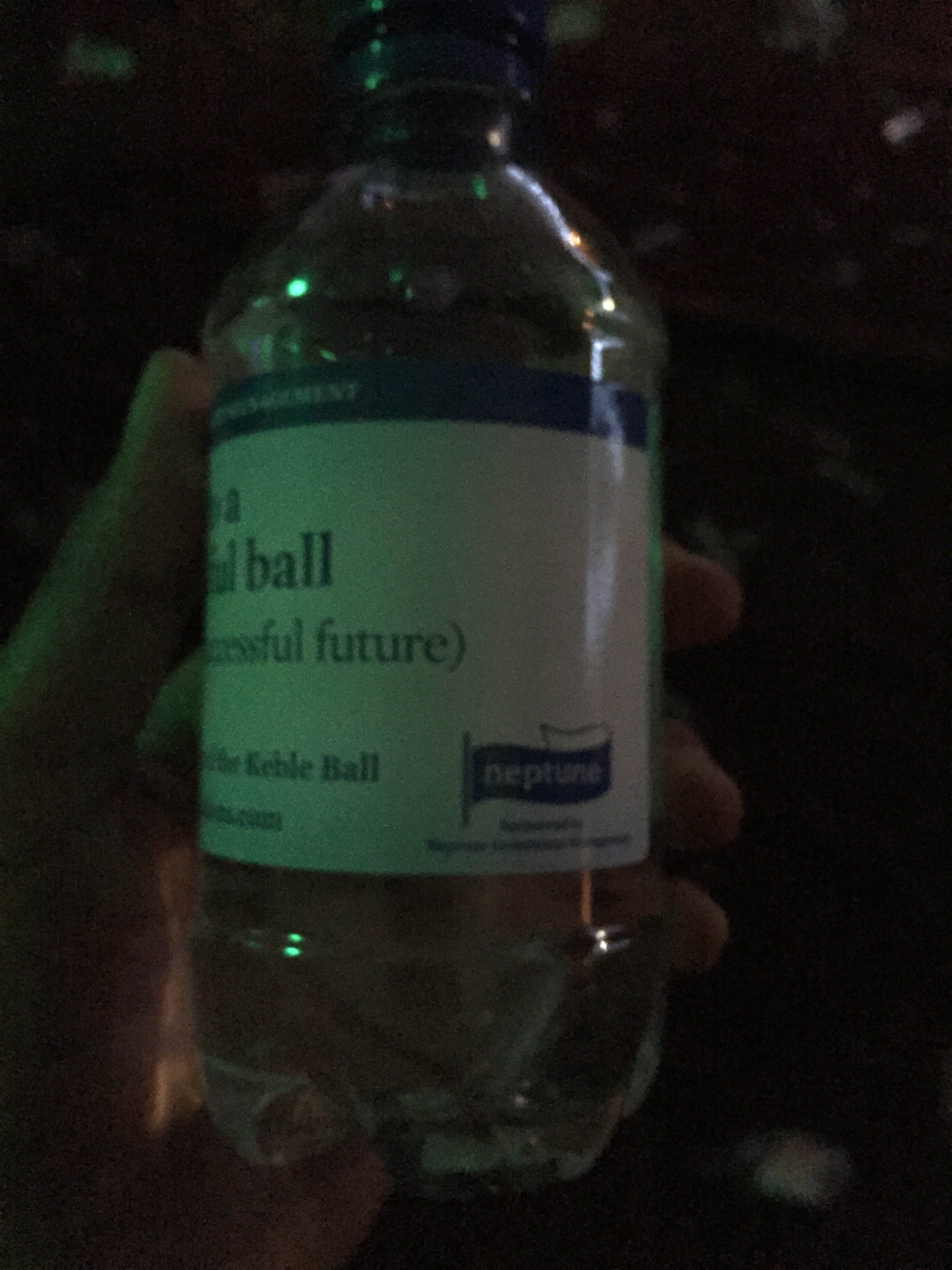 Water, sponsored (appropriately) by Neptune - who else?