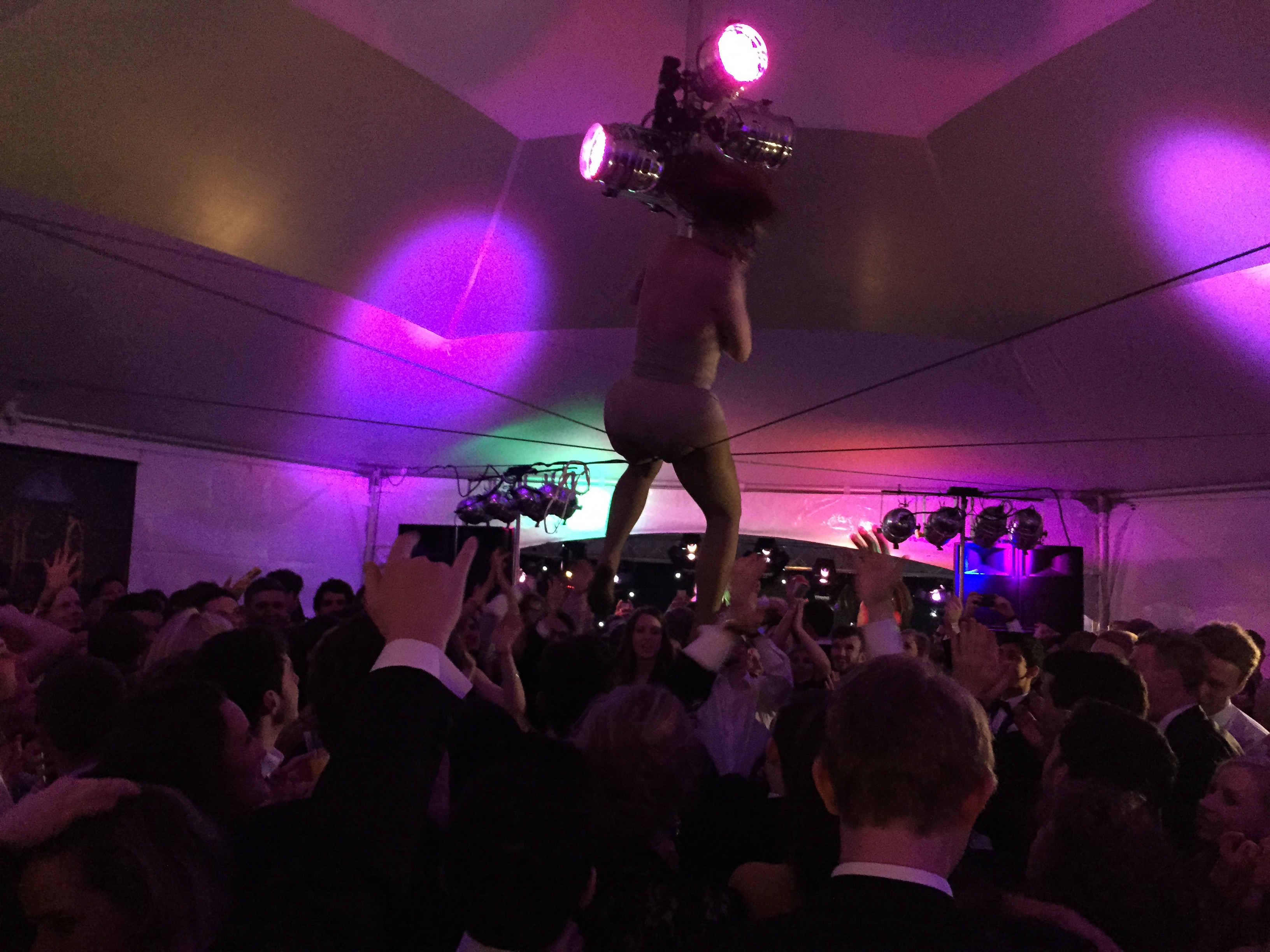 Things got very impressively acrobatic on the second stage